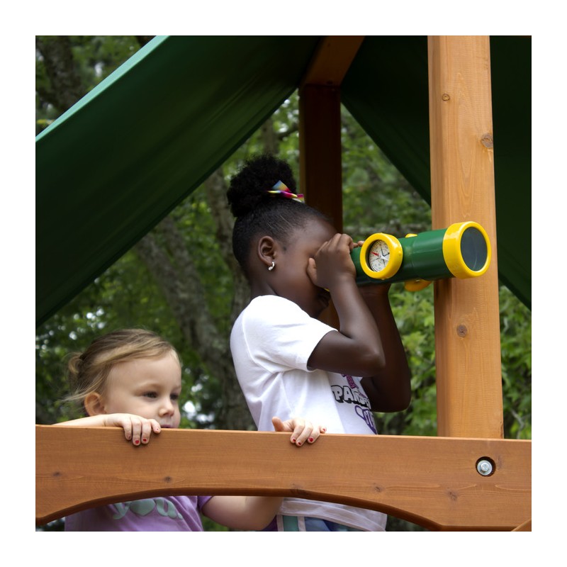 Gorilla Pioneer Peak Cedar Wood Swing Set  Deluxe Green(01-0006-AP-1)