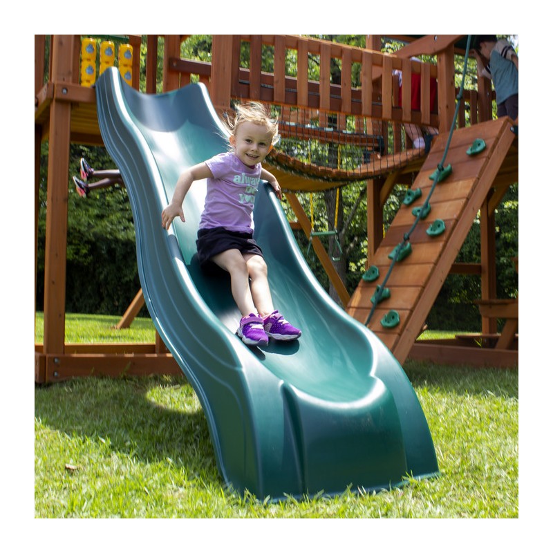 Gorilla Pioneer Peak Cedar Wood Swing Set  Deluxe Green(01-0006-AP-1)