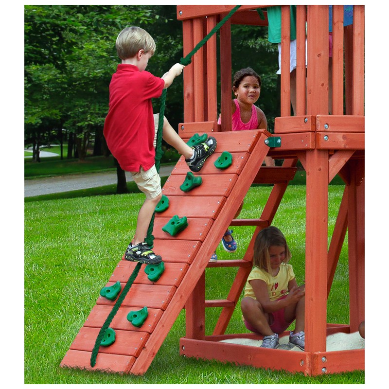 Gorilla Double Down Cedar Wood Swing Set Kit - Amber (01-0036)
