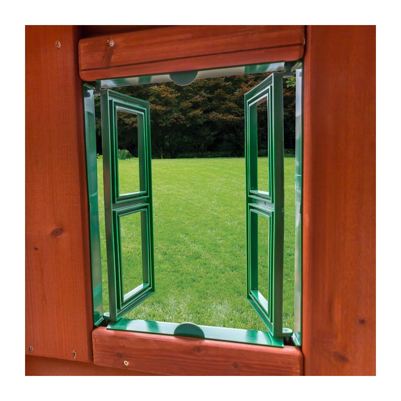 Gorilla Double Down Cedar Wood Swing Set Kit - Amber (01-0036)