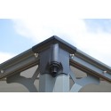 Palram 12x12 Palermo Gazebo 3600 - Gray / Bronze (HG9152)