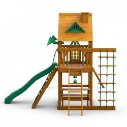 Gorilla Playset Chateau  w/ Amber Posts and Standard Wood Roof (01-0003-AP)