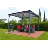 Palram 10x10 Palermo Gazebo 3000 - Gray / Bronze (HG9150) Palram 10x10 Palermo Gazebo 3000 - Gray / Bronze (HG9150)
