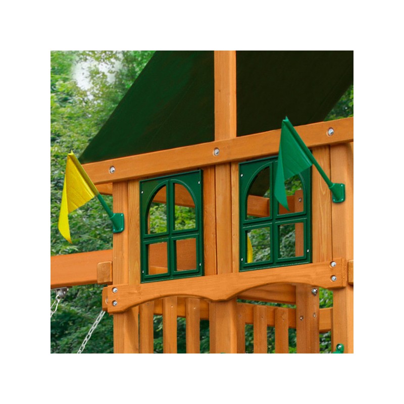 Gorilla Outing III w/ Deluxe Green Vinyl Canopy and Treehouse (01-0060)