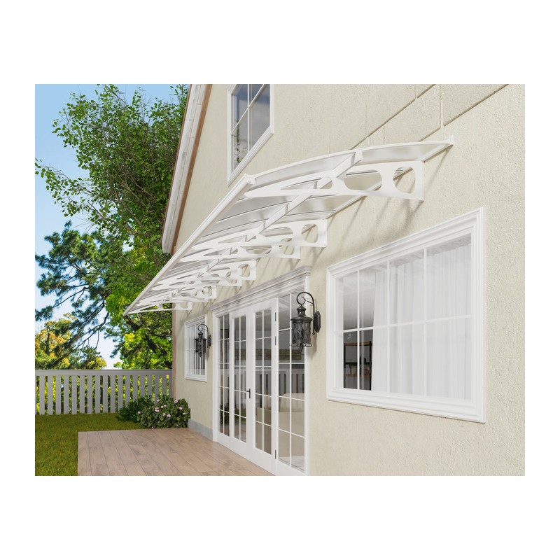 Palram - Canopia 29' x 5' Bordeaux 8920 Awning - White/Mist - (HG9564)