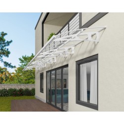Palram - Canopia 29' x 4' Bordeaux 6690 Awning - White/Clear (HG9599)
