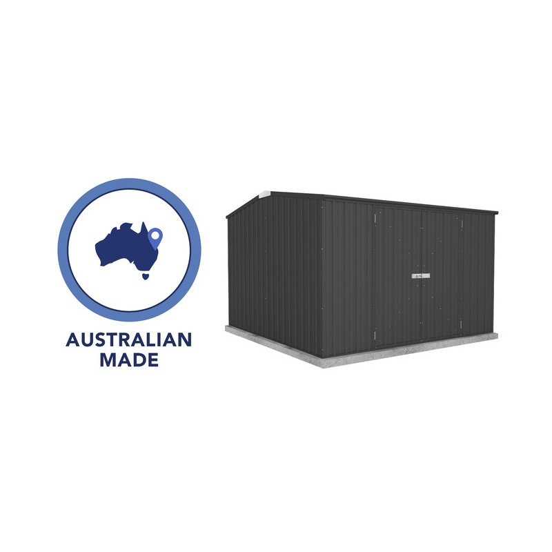 Absco Premier 10' x 10' Metal Storage Shed Kit - Monument (AB1005)