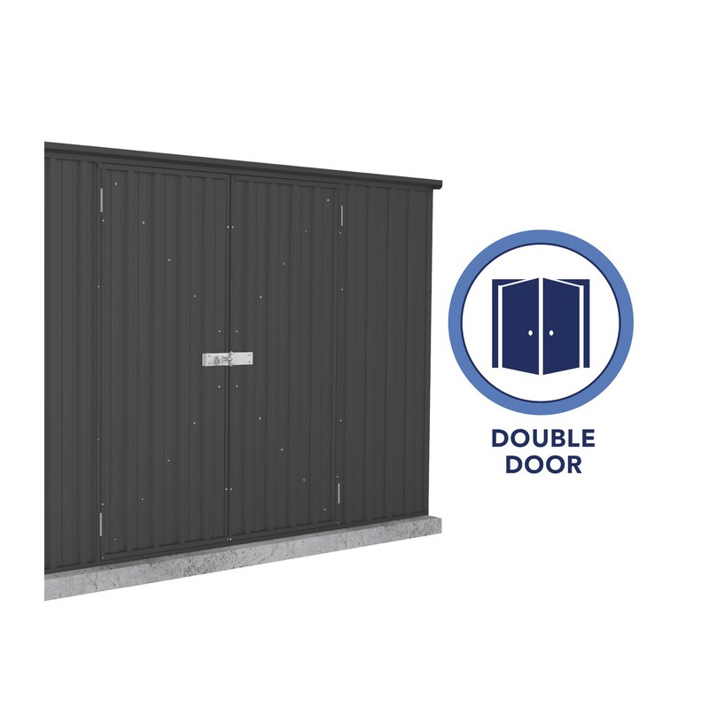 Absco Premier 10' x 10' Metal Storage Shed Kit - Monument (AB1005)