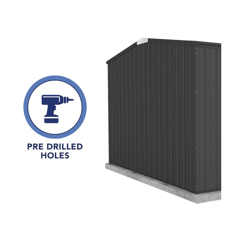 Absco Premier 10' x 10' Metal Storage Shed Kit - Monument (AB1005)
