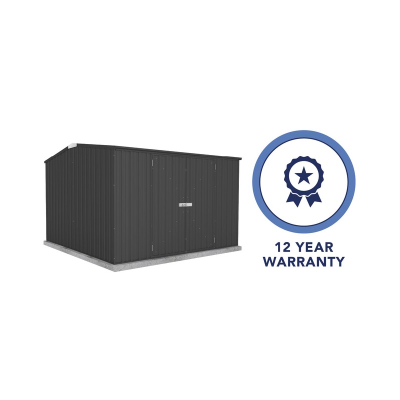 Absco Premier 10' x 10' Metal Storage Shed Kit - Monument (AB1005)