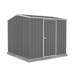 Absco Premier 7' x 7' Metal Storage Shed Kit - Woodland Gray (AB1009)