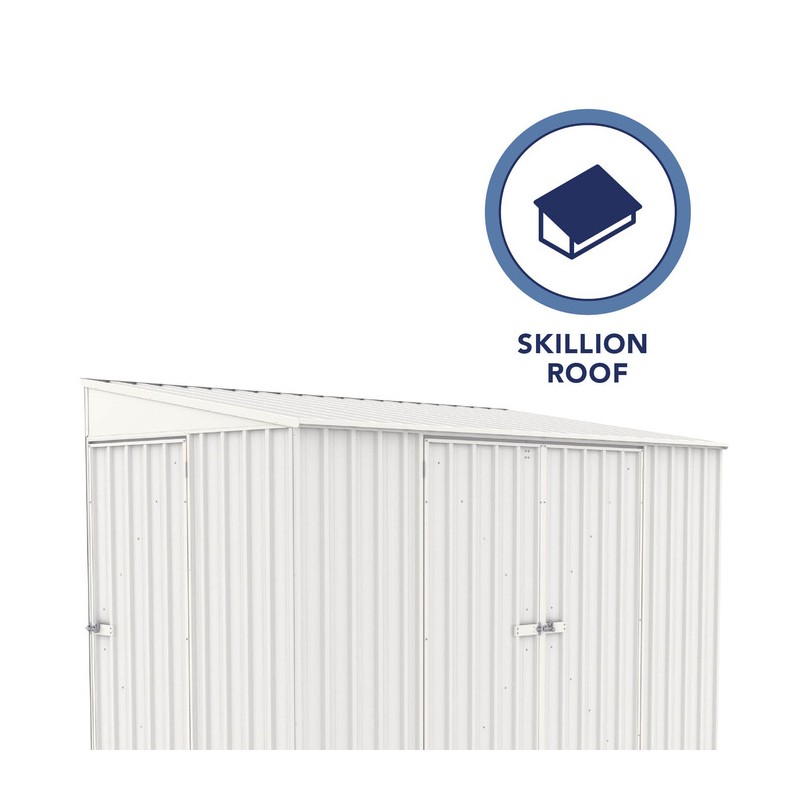 Absco Durango 10' x 5' Metal Bike Shed Kit - Surfmist (AB1101)