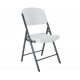 Lifetime Commercial Contoured Folding Chair Single Pack - White (22804)