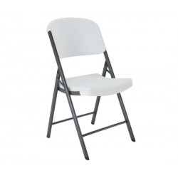 Lifetime Commercial Contoured Folding Chair Single Pack - White (22804)