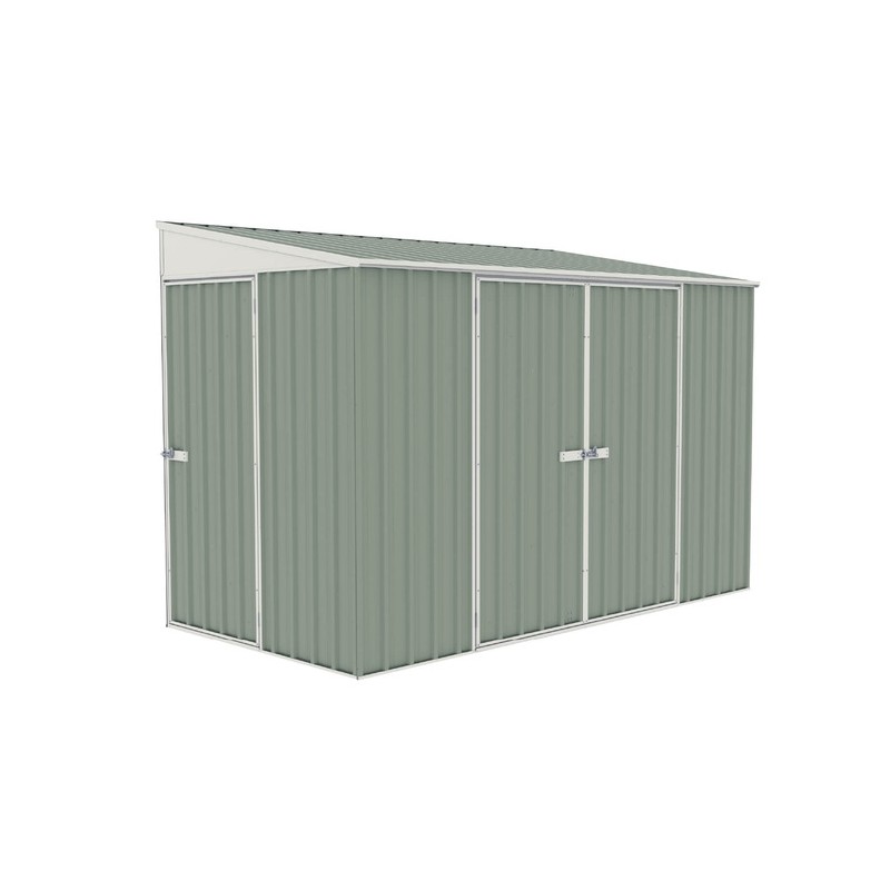 Absco Durango 10' x 5' Metal Bike Shed Kit - Pale Eucalypt (AB1103)