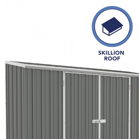 Absco 10' x 2.5' Double Door Space Saver Metal Garden Shed - Woodland Gray (AB1109) Absco 10' x 2.5' Double Door Space Saver Metal Garden Shed - Woodland Gray (AB1109)