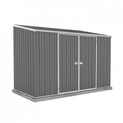 Absco 10' x 5' Single Door Space Saver Metal Garden Shed  - Woodland Gray (AB1111)
