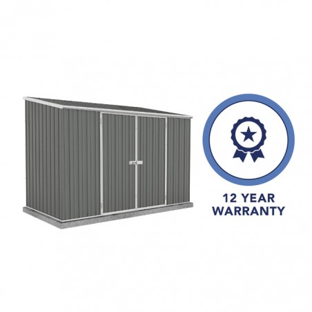 Absco 10' x 5' Double Door Space Saver Metal Garden Shed - Woodland Gray (AB1111) Absco 10' x 5' Double Door Space Saver Metal Garden Shed - Woodland Gray (AB1111)