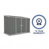 Absco 10' x 5' Double Door Space Saver Metal Garden Shed - Woodland Gray (AB1111) Absco 10' x 5' Double Door Space Saver Metal Garden Shed - Woodland Gray (AB1111)