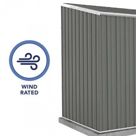 Absco 10' x 5' Double Door Space Saver Metal Garden Shed - Woodland Gray (AB1111) Absco 10' x 5' Double Door Space Saver Metal Garden Shed - Woodland Gray (AB1111)