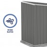 Absco 10' x 5' Double Door Space Saver Metal Garden Shed - Woodland Gray (AB1111) Absco 10' x 5' Double Door Space Saver Metal Garden Shed - Woodland Gray (AB1111)