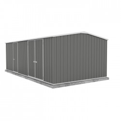 Absco 20' x 10' Workshop Metal Shed - Woodland Gray (AB1118)