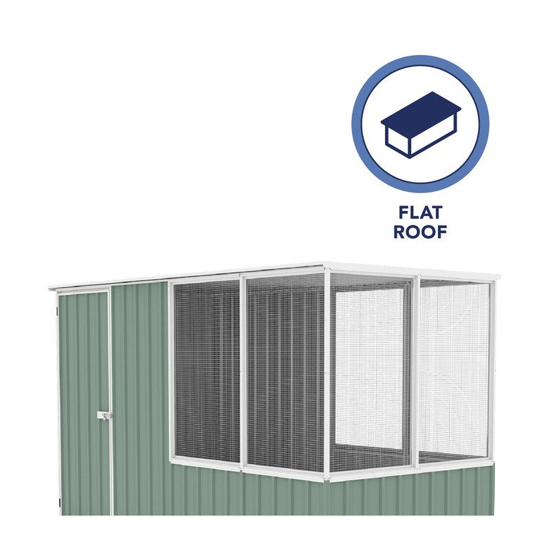 Absco 5' x 9.7' Poultry Paradise Chicken Coop - Pale Eucalypt (AB1202)