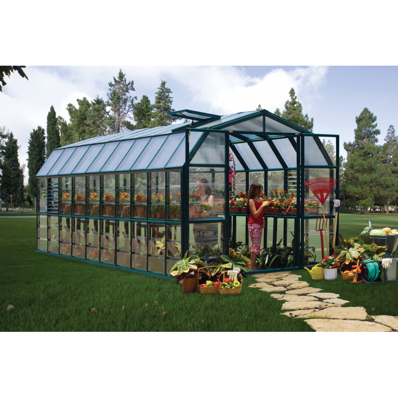 Palram - Canopia 8x20 Prestige 2 Greenhouse Kit - Clear (HG7320C)