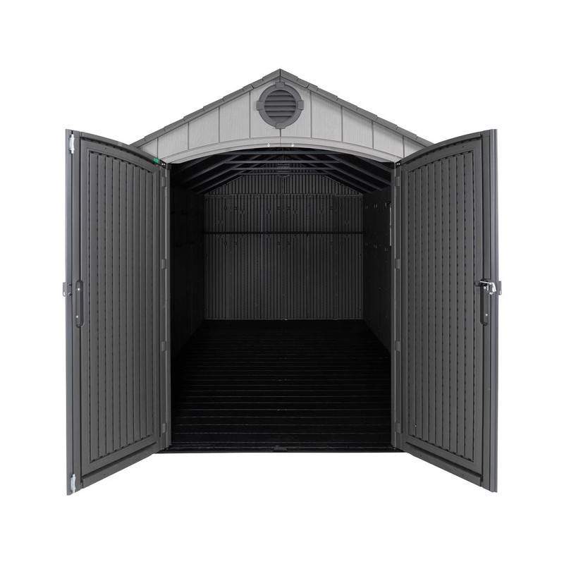 Lifetime 8 ft x 15 ft Outdoor Storage Shed - Storm Dust (60353)