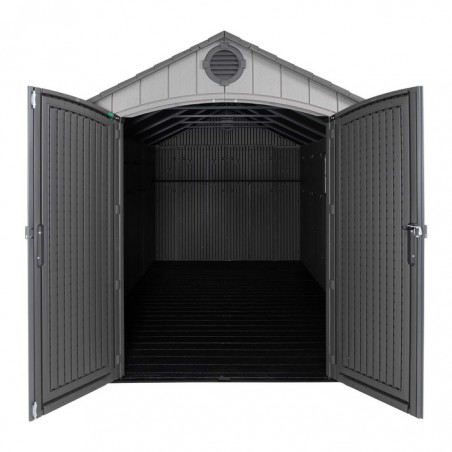 Lifetime 8 ft x 15 ft Outdoor Storage Shed - Storm Dust (60353)