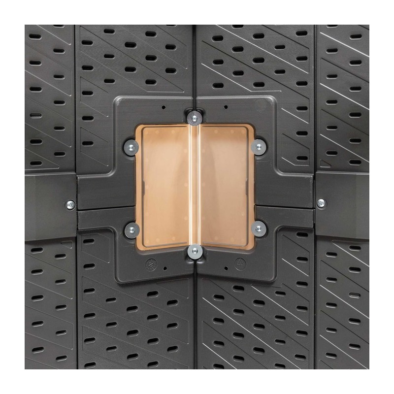 Lifetime 8 ft x 15 ft Outdoor Storage Shed - Storm Dust (60353)