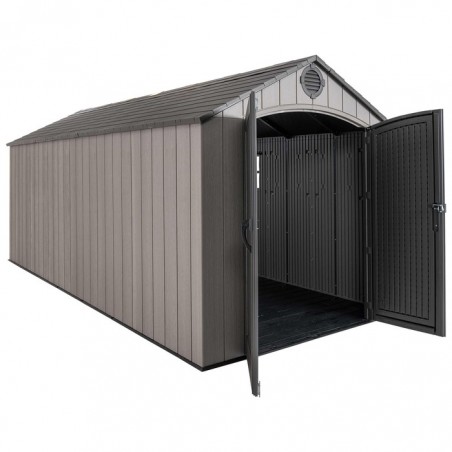 Lifetime 8 ft x 17.5 ft Outdoor Storage Shed - Storm Dust (60352)