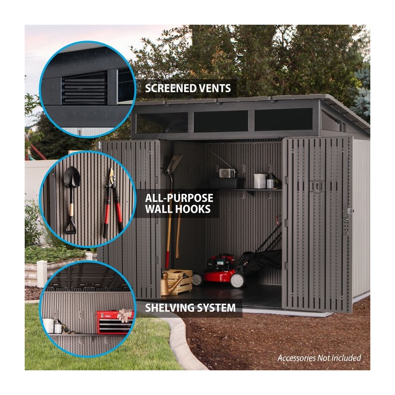 Lifetime 8.3 x 8.3 Outdoor Storage Shed Kit (60336)