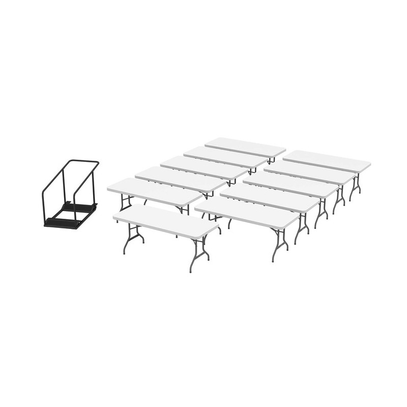Lifetime Tables and Table Cart Set - 14 Pack (80780)
