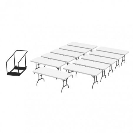 Lifetime Tables and Table Cart Set - 14 Pack (80780)