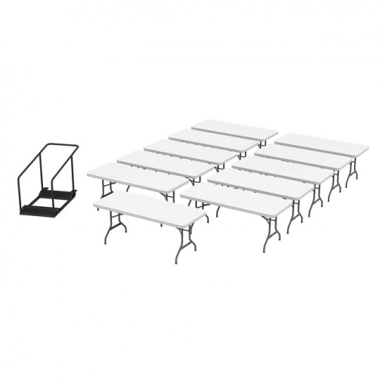 Lifetime Tables and Table Cart Set - 14 Pack (80780)