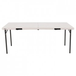 Lifetime 6-Foot Commercial Fold-In-Half Table - 2 Pack (80935)