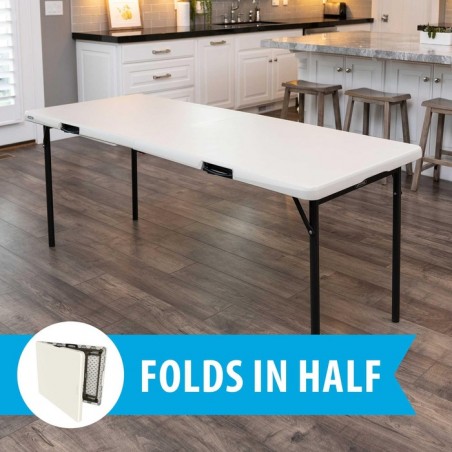 Lifetime Commercial 6-Foot Fold-In-Half Table - 2 Pk (80935)