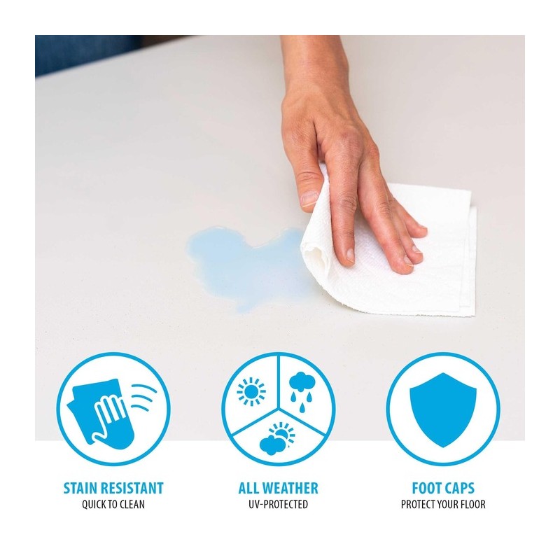 Lifetime Commercial 6-Foot Fold-In-Half Table - 2 Pk (80935)