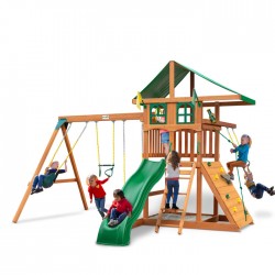 Gorilla Outing w/ Trapeze Arm Deluxe Green Vinyl Canopy & Treehouse (01-1065)