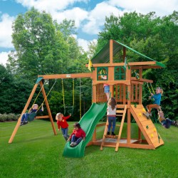Gorilla Outing w/ Trapeze Arm Deluxe Green Vinyl Canopy & Treehouse (01-1065)