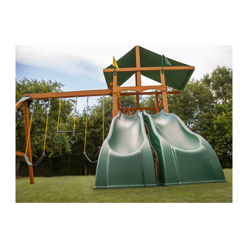 Gorilla Outing w/ Double Slides w/ Deluxe Green Vinyl Canopy (01-1070)
