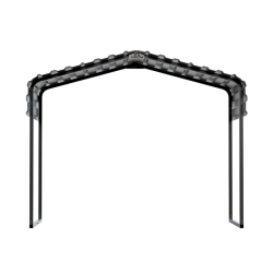 Arrow Metal Canopy 10 x 6 x 7 ft. Eggshell (CPH100607DS)
