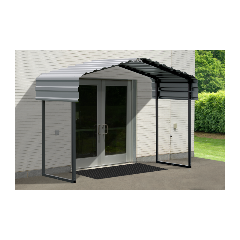 Arrow Metal Canopy 10 x 6 x 7 ft. -  Charcoal (CPHC100607DS)