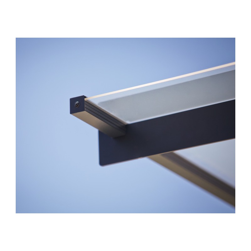 Palram - Canopia 4500 Nancy 15x 3 Awning - Gray/Clear (HG9558)