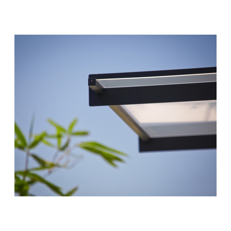 Palram - Canopia 4500 Nancy 15x 3 Awning - Gray/Clear (HG9558)