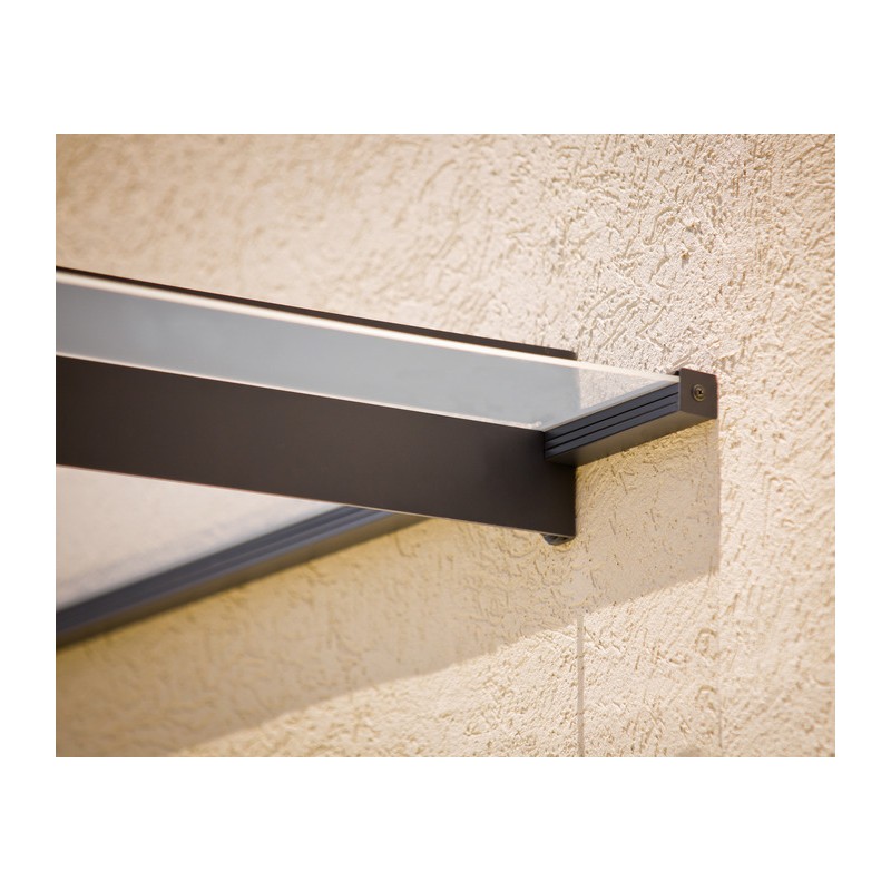 Palram - Canopia 4500 Nancy 15x 3 Awning - Gray/Clear (HG9558)