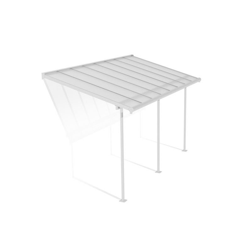 Palram - Canopia Sierra 7.5' x 15' Patio Cover - White/Clear (HG9084)