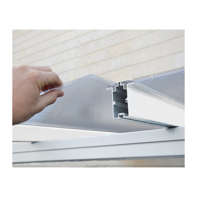 Palram - Canopia Sierra 7.5' x 15' Patio Cover - White/Clear (HG9084)