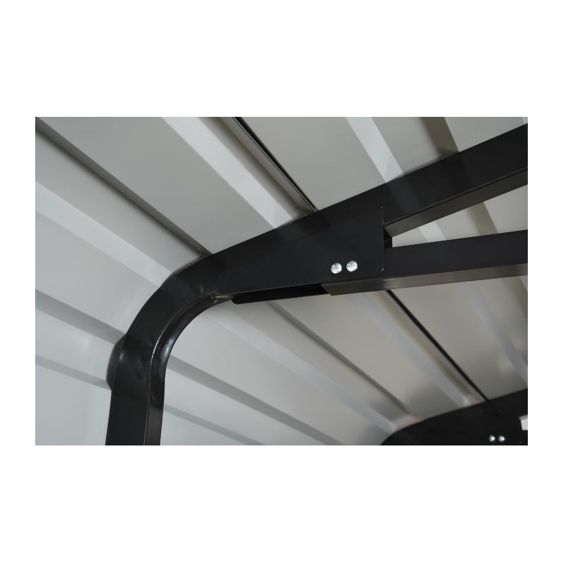 Arrow 2-Sided 20x24x9 Enclosure Galvanized Steel Carport Kit- Eggshell (CPH202409ECL2)